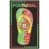 Toalla de playa de microfibra Zapatilla Portugal Nombres Ubicaciones