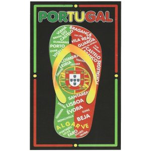 Toalla de playa de microfibra Zapatilla Portugal Nombres Ubicaciones