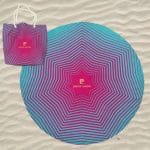 Toalla de Playa Doble Estrella de Siete Puntas Estampada con Bolsa