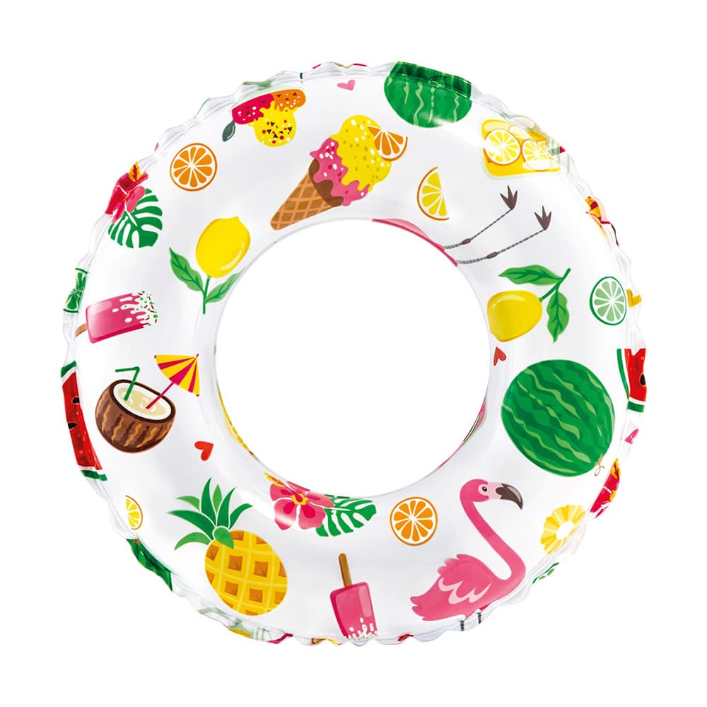 Flotador Infantil con Dibujos 51cm Intex Flamencos/Helado