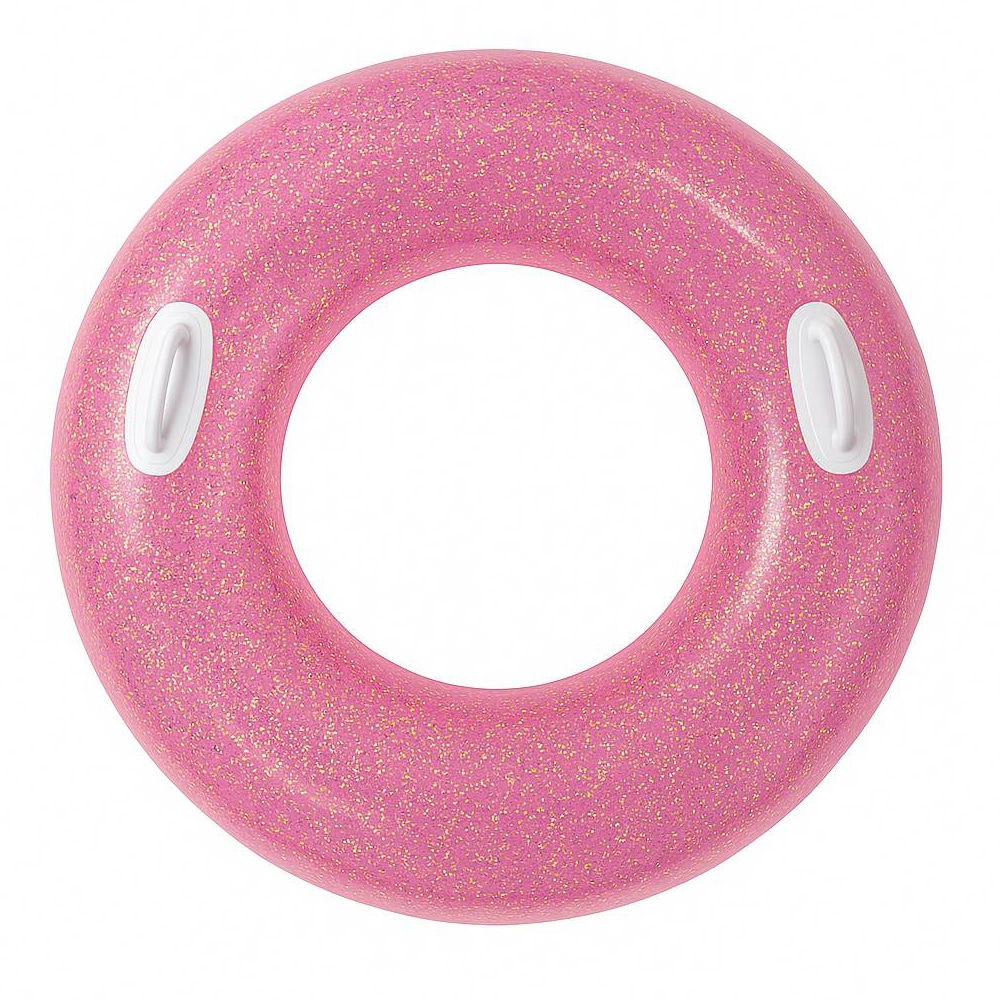 Aremar Flotador Inflable Mediano con Purpurina y Asas #60022 Rosa