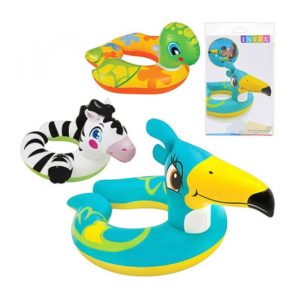 Flotador Hinchable de Animales de Zoo para Niños ajustable detrás Intex 59220