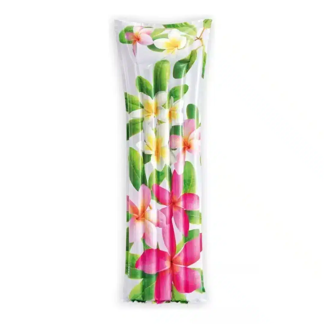 Colchón Inflable Sencillo con Diseños de Flores Intex