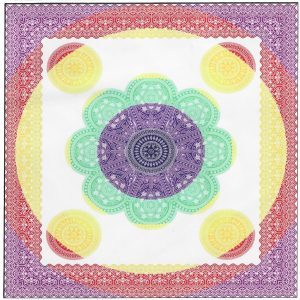 Toalla India Grande Mandalas Multicolores 240 x 210 cm