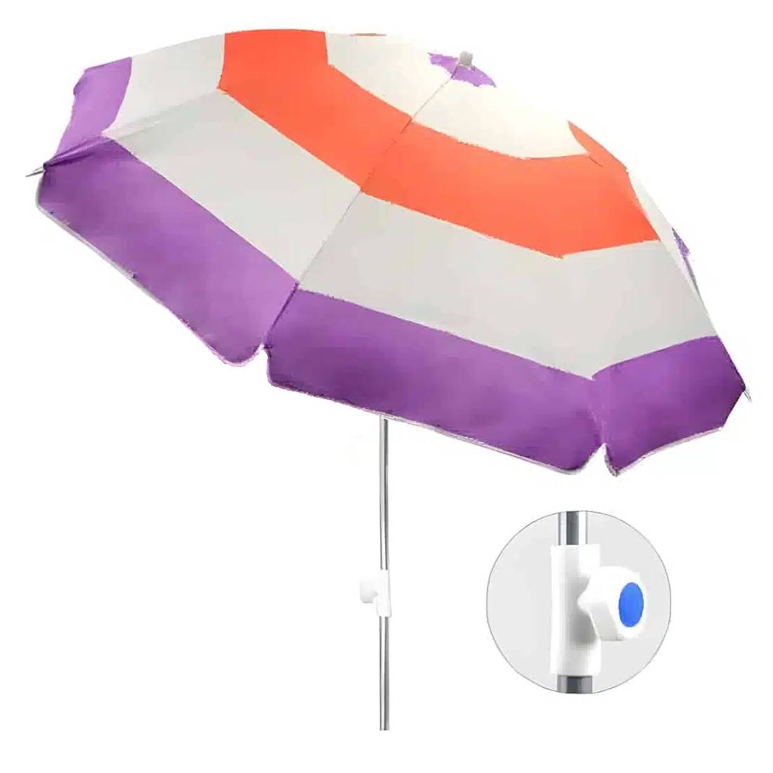 Sombrilla Poliester 1,80m Lisboa 15107 Rayas Multicolor 1