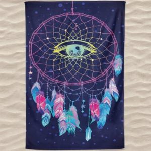 Toalla de playa de microfibra Dreamcatcher Eye