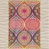 Toalla de playa de microfibra con mandalas de colores