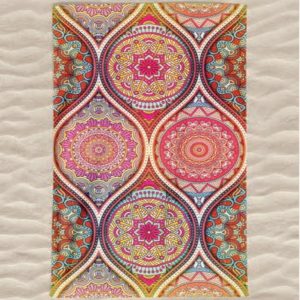 Toalla de playa de microfibra con mandalas de colores