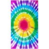Toalla de playa de microfibra Tie-Dye multicolor