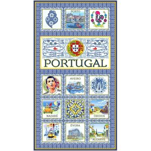 Toalla de Playa de Microfibra Azulejos Portugal Regiones