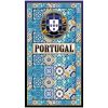 Toalla de Playa de Microfibra Azulejos Escudo de Portugal