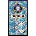 Toalla de Playa de Microfibra Azulejos Escudo de Portugal
