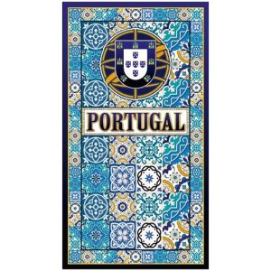 Toalla de Playa de Microfibra Azulejos Escudo de Portugal