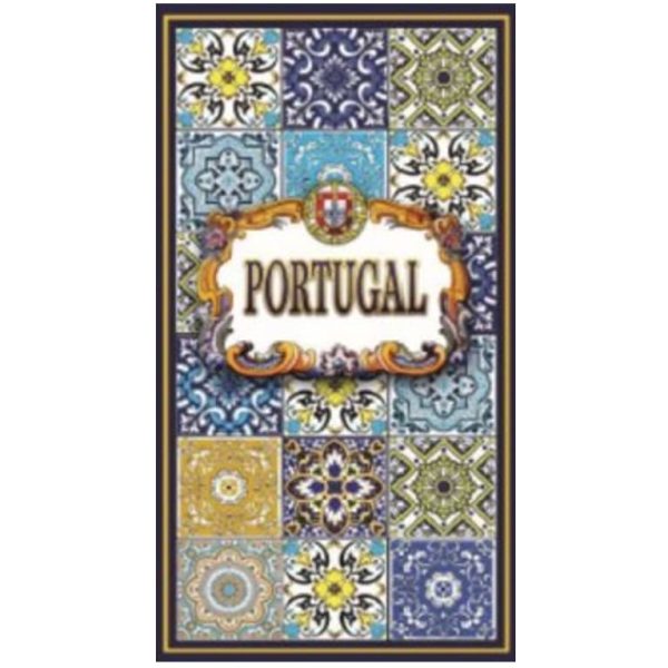Toalla de Playa de Microfibra Azulejos Grandes Portugal