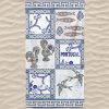 Toalla de playa de microfibra Azulejos típicos portugueses
