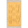 Toalla de Playa Lisa Microfibra Nudos Marítimos Relieve Amarillo