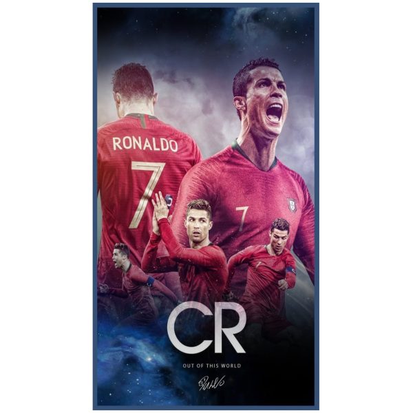 Cristiano Ronaldo Fuera de este mundo Toalla de playa de microfibra