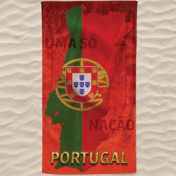 Toalla de Playa de Microfibra Mapa de Portugal One Nation