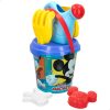 Juego de cubo de playa transparente con regadera Mickey Disney