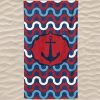 Toalla de playa de microfibra Anchor Waves