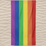 Toalla de playa de microfibra con bandera LGBTI