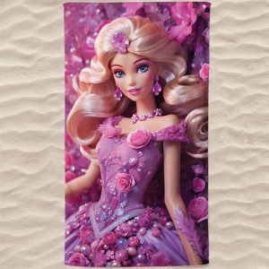 Toalla de playa de microfibra Barbie