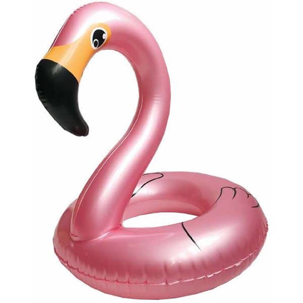 Flotador Hinchable Flamenco Infantil Rosa-Dorado 55cm 6484 Aremar