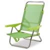 Silla de playa reclinable de aluminio Elsa verde claro para dormir Solmar 15470