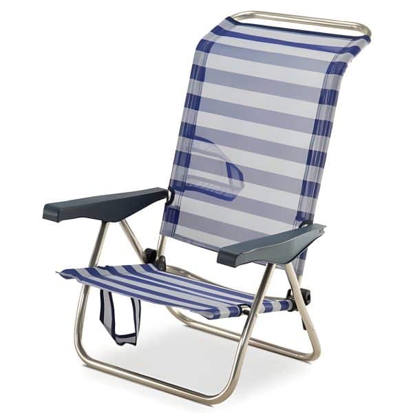 Íris Riscas Marinera Silla de Playa Aluminio Reclinable hasta Tumbado Solmar 15464