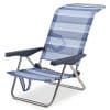 Silla de Playa Reclinable de Aluminio Íris Rayas Santorini hasta Tumbado Solmar 15466