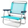Silla de Playa Baja de Aluminio Reforzado Alexa Turquesa Solmar 15473