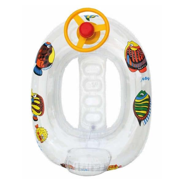 Coche hinchable para niños con soporte para piernas Peixinhos Aremar 6321