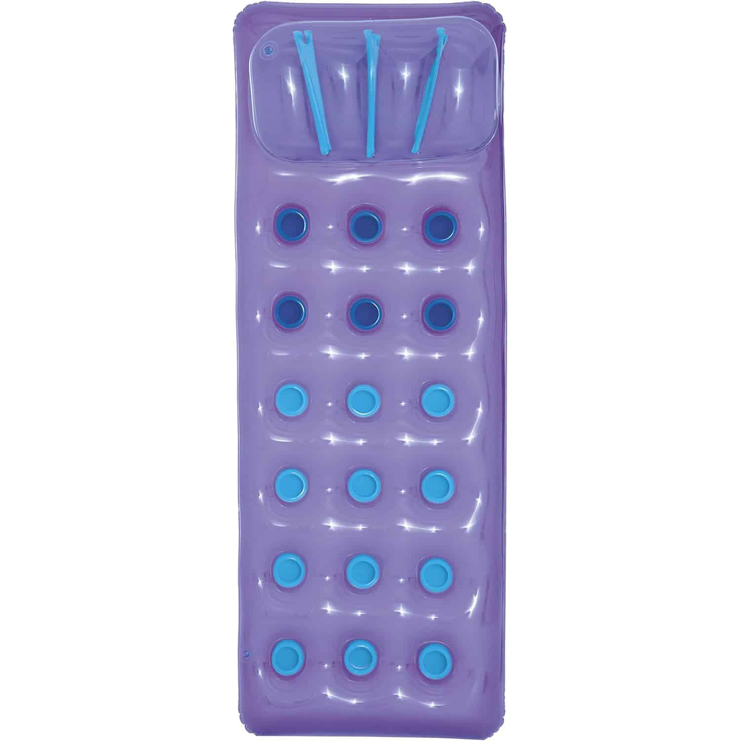 Colchón Hinchable de Tazas de Colores con Cojín Bestway 43015 Morado