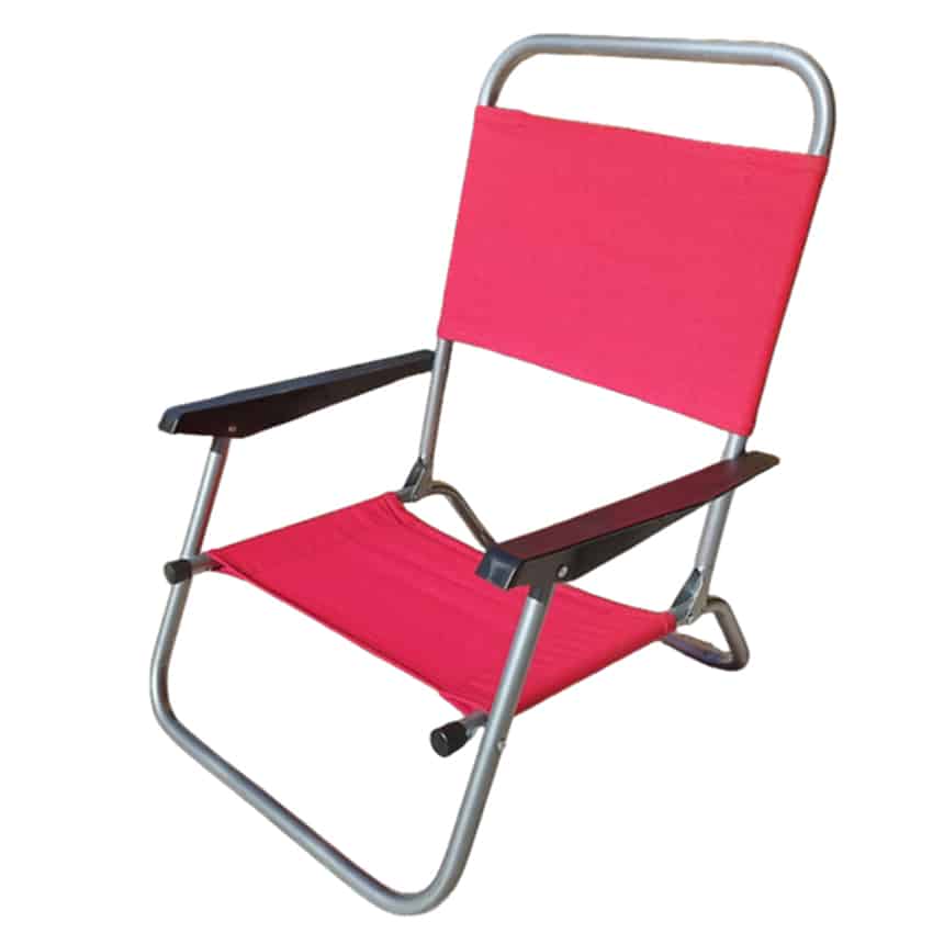 Silla Canvas Arena con Reposabrazos Rojo