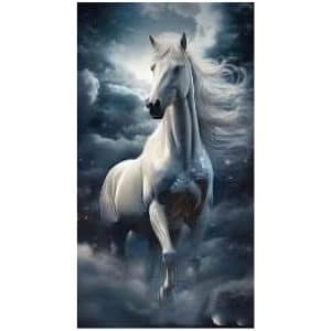 Toalla-Playa-Microfibra-Caballo-Blanco