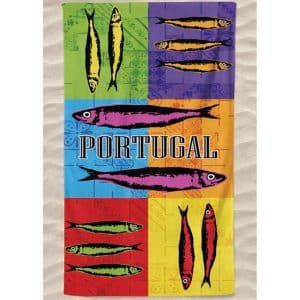Toalla-de-playa-de-microfibra-de-colores-Sardinas-Portugal
