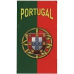 Toalla De Playa De Microfibra Bandera De Portugal Escudo Grande