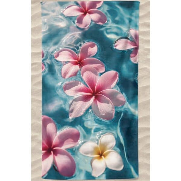 Toalla-Playa-Microfibra-Flores-Tropical-Mar