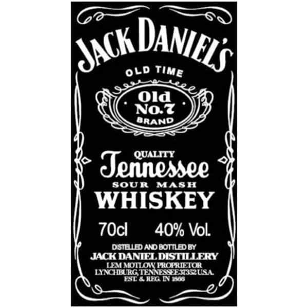 Toalla de playa tradicional de microfibra Jack Daniels 180 x 100 cm