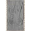Toalla de playa Dreamcatcher de microfibra suave en relieve gris