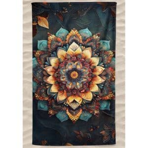 Toalla de playa de microfibra Mandala Lotus