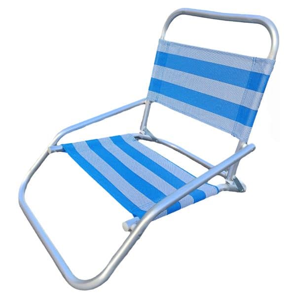 Cadeira Praia Baixa Alumínio Riscas Marinera Aremar 70531