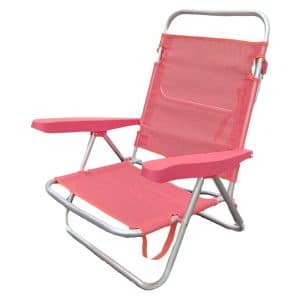 Aremar 70508 Silla de Playa Reclinable de Aluminio Rosa