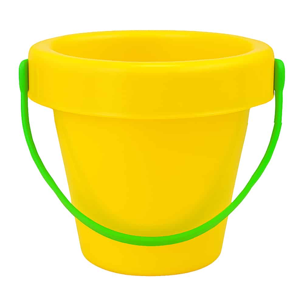 Balde de Praia Pequeno Nacional Liso Irmel Amarelo