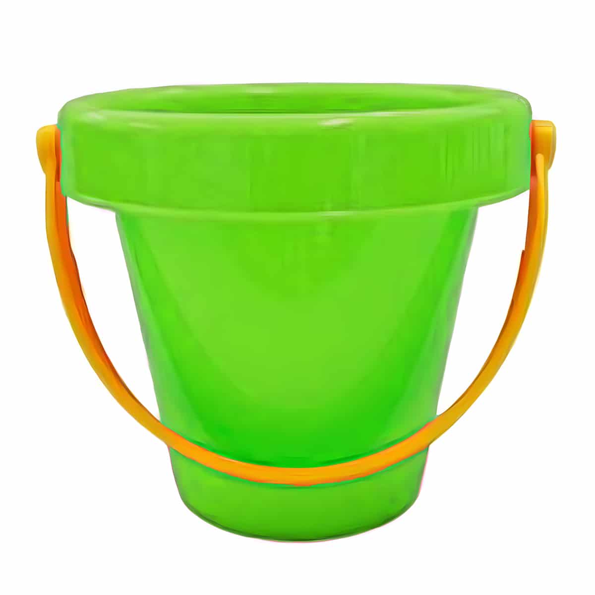 Balde de Praia Pequeno Nacional Liso Irmel Verde Claro
