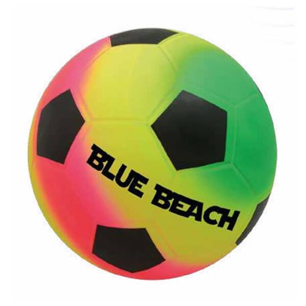 Bola Borracha Resistente Neon Futebol Blue Beach Aremar