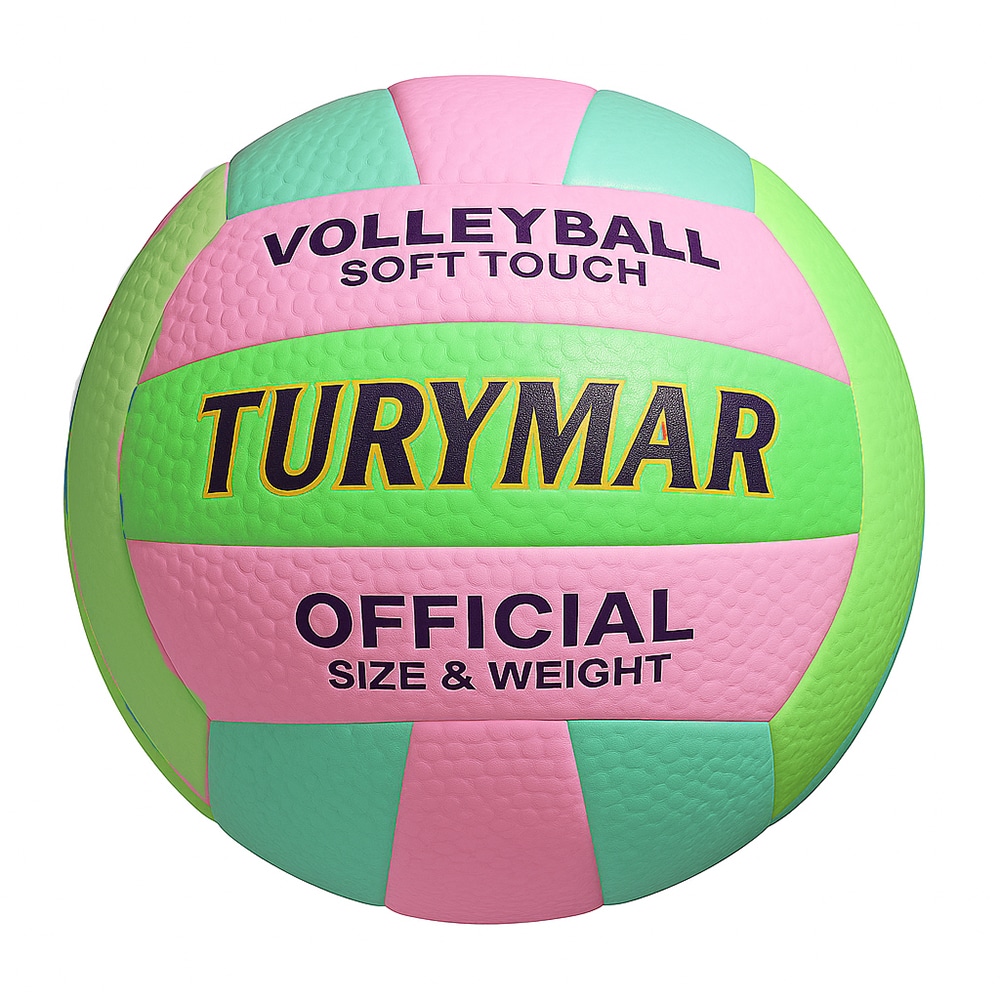 Bola de Volley de Praia Soft Touch Colorida Turymar Verde