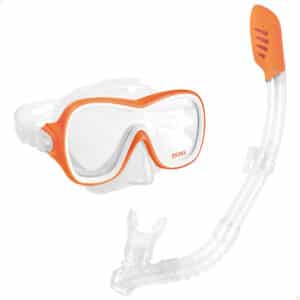 Conjunto de Mergulho Reef Rider Júnior Máscara + Tubo (Laranja) Intex 55647
