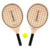 Conjunto Raquetes Praia Furos Madeira Algarve com Bola Solmar