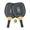 Conjunto Raquetes Praia Furos Pretas Aremar